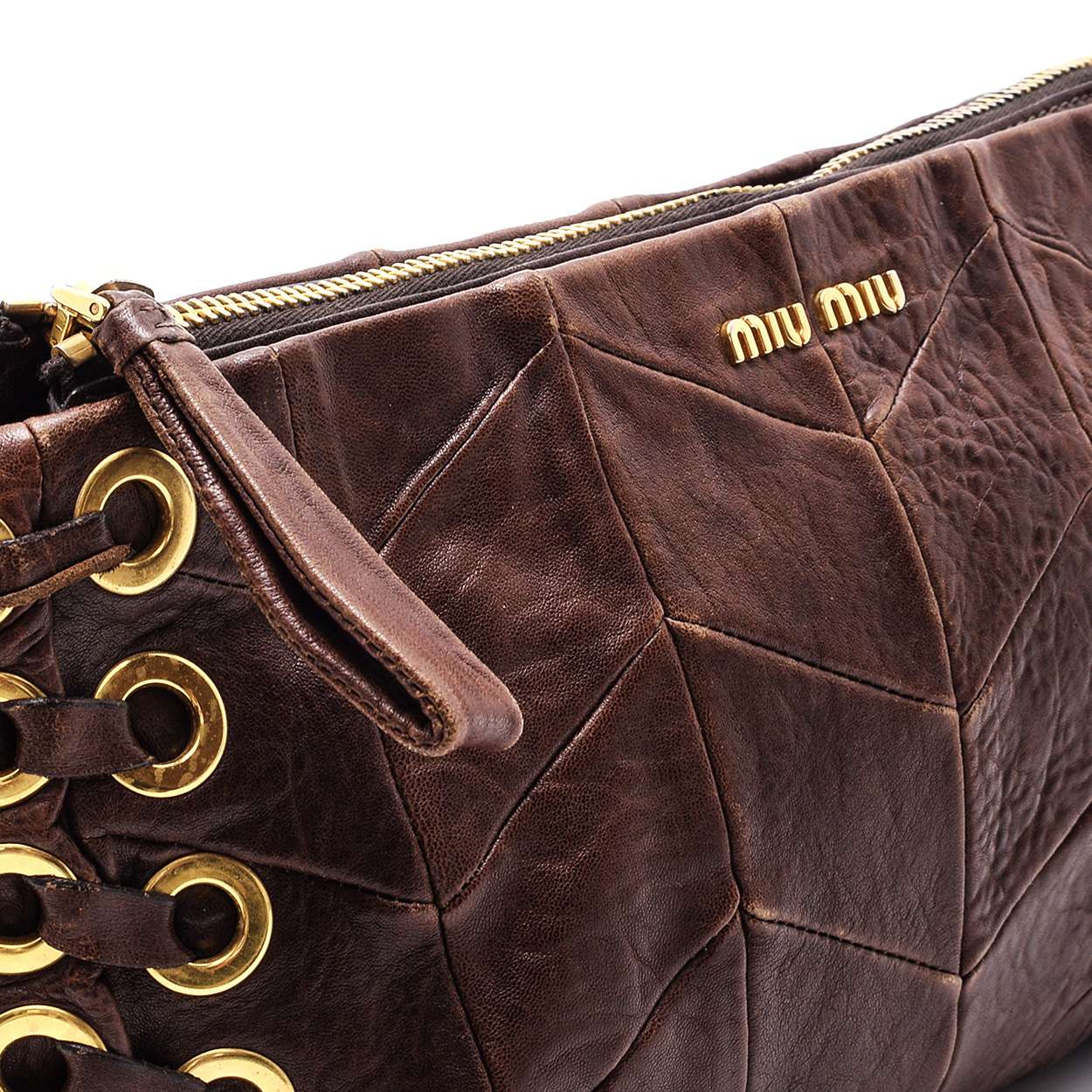 Miu Miu - Brown Leather Clutch 